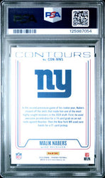 Graded 2024 Panini Phoenix Malik Nabers #CONMNS Contours Purple Rookie RC Football Card PSA 10 Gem Mint (ONLINE ORDER ONLY)
