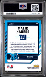 Graded 2024 Panini Donruss Malik Nabers #383 Optic Preview Red Wave Rookie RC Football Card PSA 10 Gem Mint (ONLINE ORDER ONLY)