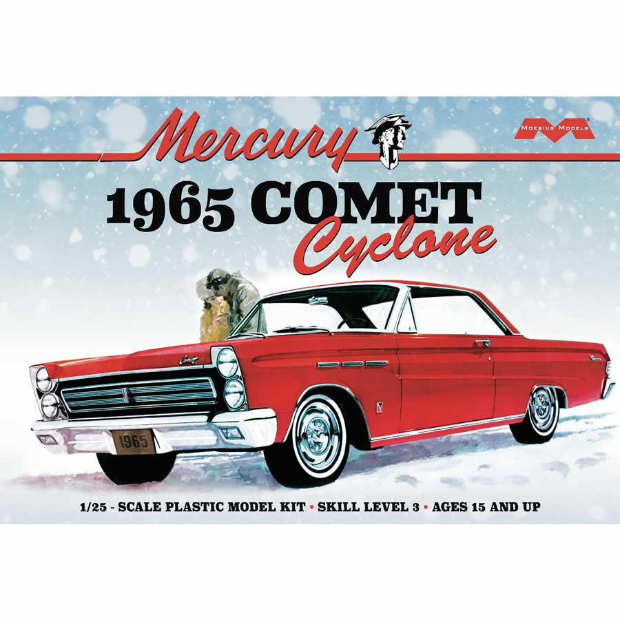 MOE1210 1965 Mercury Comet Cyclone 1/25 Scale Plastic Model Kit Mobius (ONLINE ORDER ONLY)