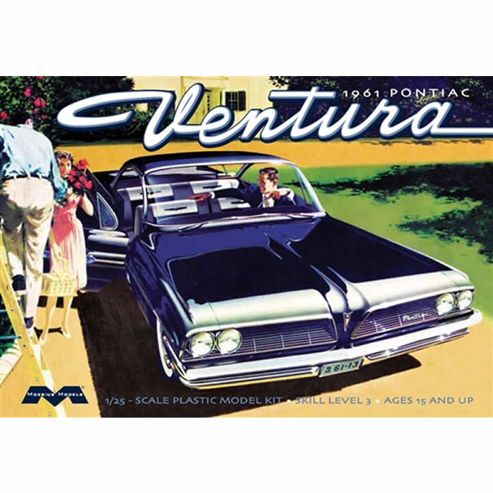 MOE1211 1961 Pontiac Ventura 1/25 Scale Plastic Model Kit Moebius Models (ONLINE ORDER ONLY)