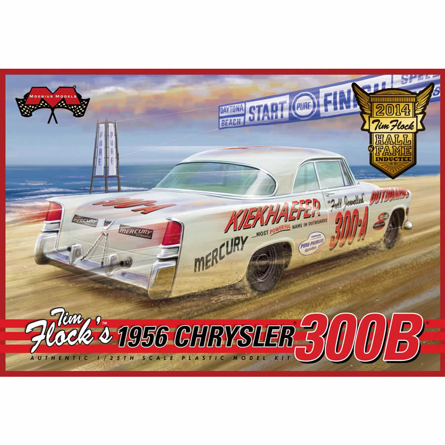 MOE1212 1956 Chrysler 300B Tim Flock 1/25 Scale Plastic Model Kit Mobius (ONLINE ORDER ONLY)