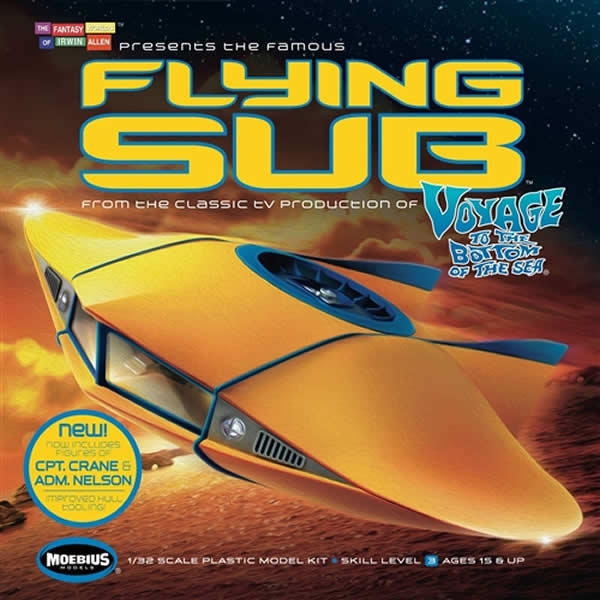 MOE817 Flying Sub Voyage To The Bottom Of The Sea 1/32 Scale Plastic Model Kit (ONLINE ORDER ONLY)