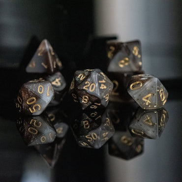 Moon Dust Acrylic Dice Set (ONLINE ORDER ONLY)