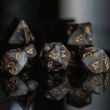 Moon Dust Acrylic Dice Set (ONLINE ORDER ONLY)