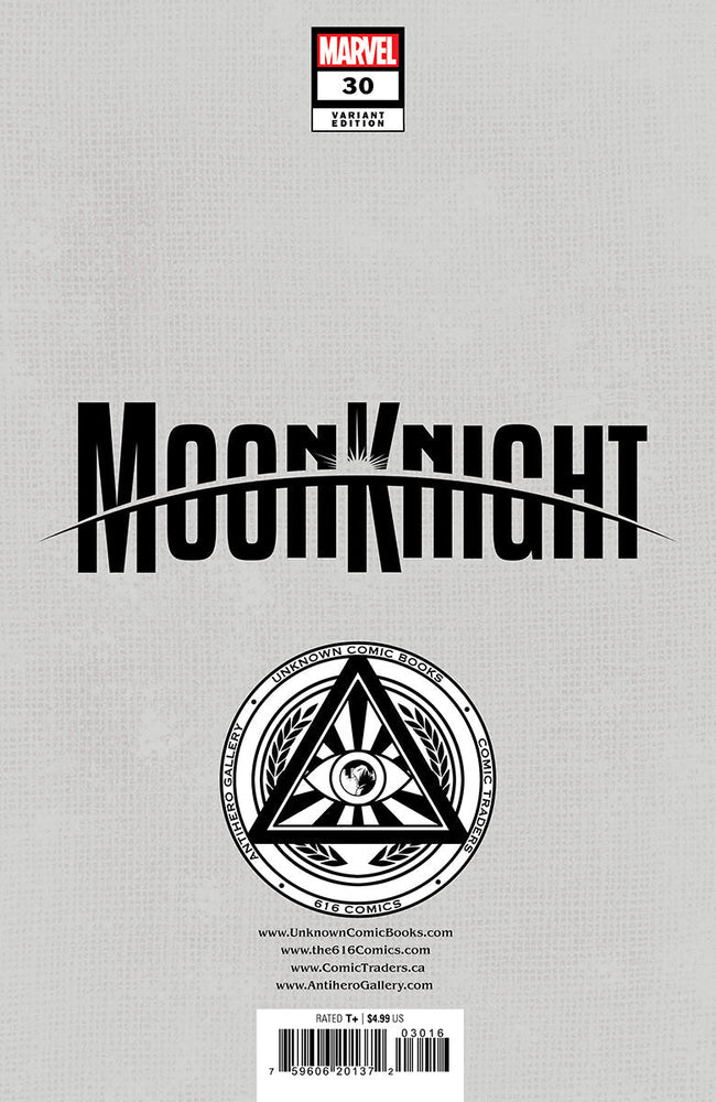 [Signed by Tyler Kirkham] MOON KNIGHT #30 UNKNOWN COMICS TYLER KIRKHAM EXCLUSIVE VIRGIN VAR [IN STOCK] (ONLINE ORDER ONLY)