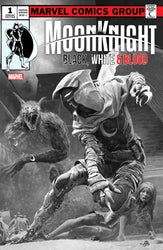 Moon Knight Black White Blood #1 (of 4) Bjorn Barends Werewolf By Night 32 Homage Variant (05/11/2022) Marvel (ONLINE ORDER ONLY)