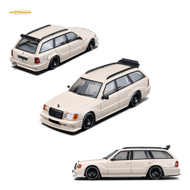 (Pre-Order) Mortal Mercedes-Benz S124 - Milk Tea Color 1:64 (ONLINE ORDER ONLY)