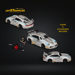 Star Model Porsche RWB 993 Motozolo Grey With Figure 1:64 (ONLINE ORDER ONLY)