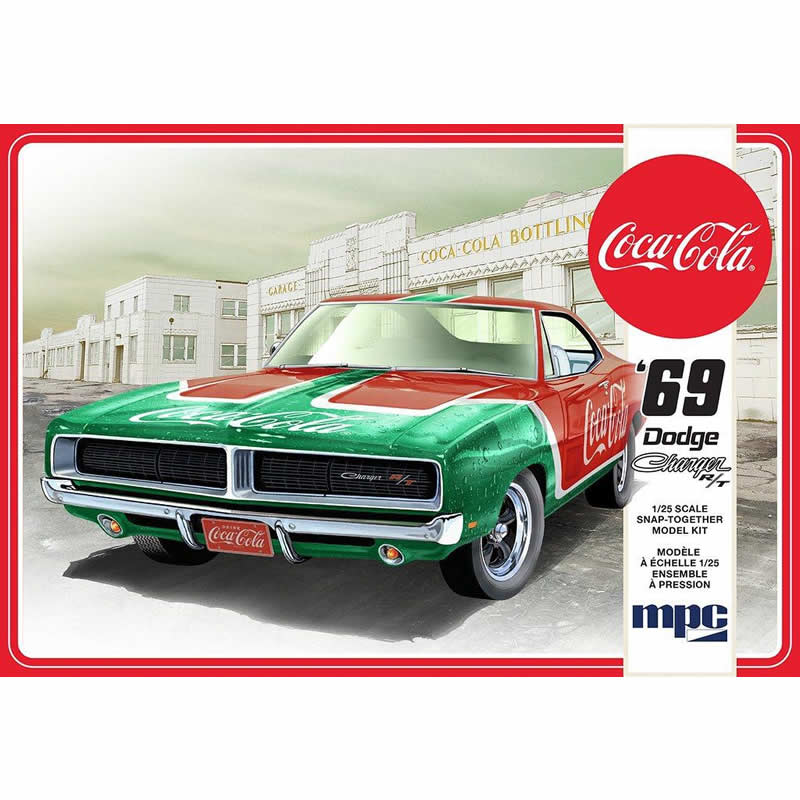 MPC91912 Dodge 1969 Charger with Coca Cola 1/25 Scale Plastic Model Kit MPC (ONLINE ORDER ONLY)