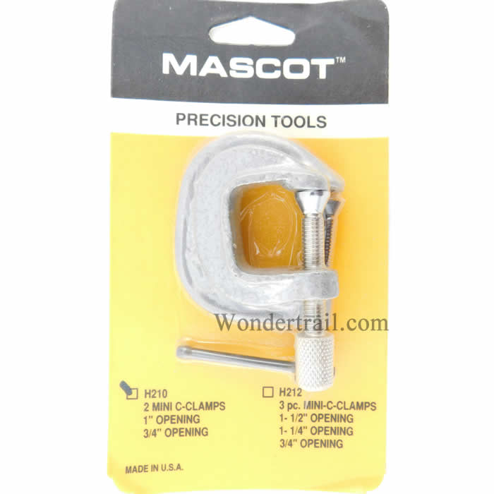 MPT210 2 Mini C Clamps Mascot Precision Tools (ONLINE ORDER ONLY)