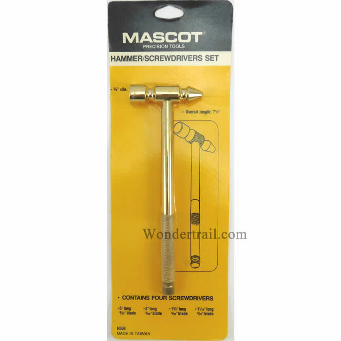 MPT604 Hammer and Screwdriver Hobby Set Mascot Tools (ONLINE ORDER ONLY)