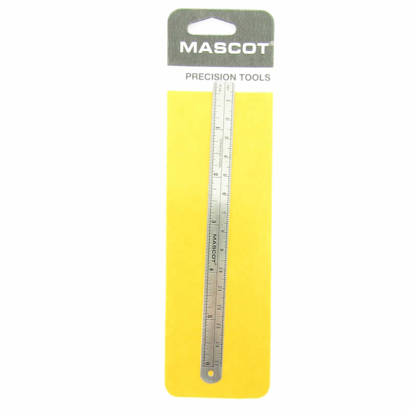 MPT710 6 Inch (150mm) Metric and English Metal Scale Rule (ONLINE ORDER ONLY)