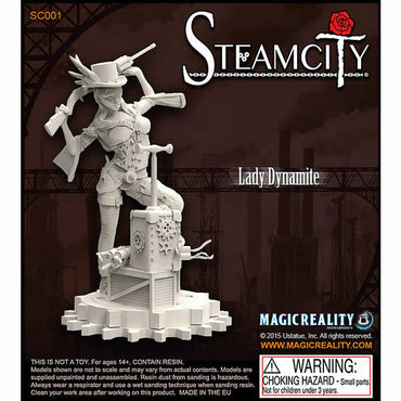 MRMSC001 Lady Dynamite SteamCity Miniature 32mm Scale (ONLINE ORDER ONLY)