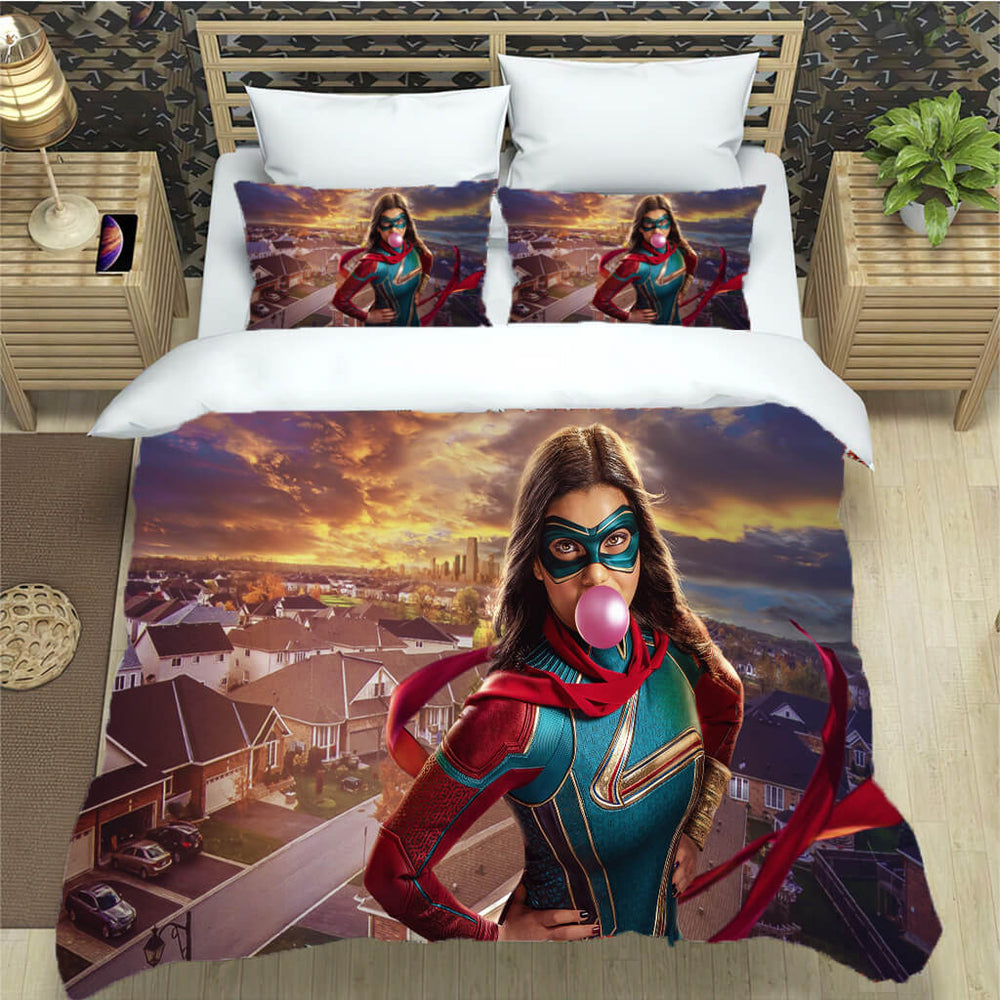 MS MARVEL Bedding Set Pattern Quilt Cover Without Filler (Online Order Only)