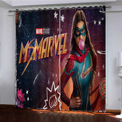 MS MARVEL Curtains Pattern Blackout Window Drapes (Online Order Only)