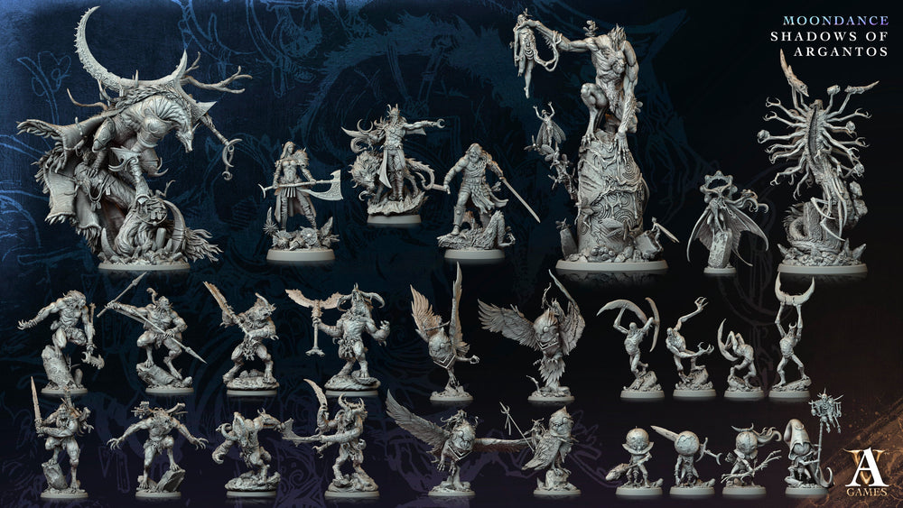 3D Printed Archvillain Games Moontaur Moondance - Shadows of Argantos 28 32mm D&D (Online Only)