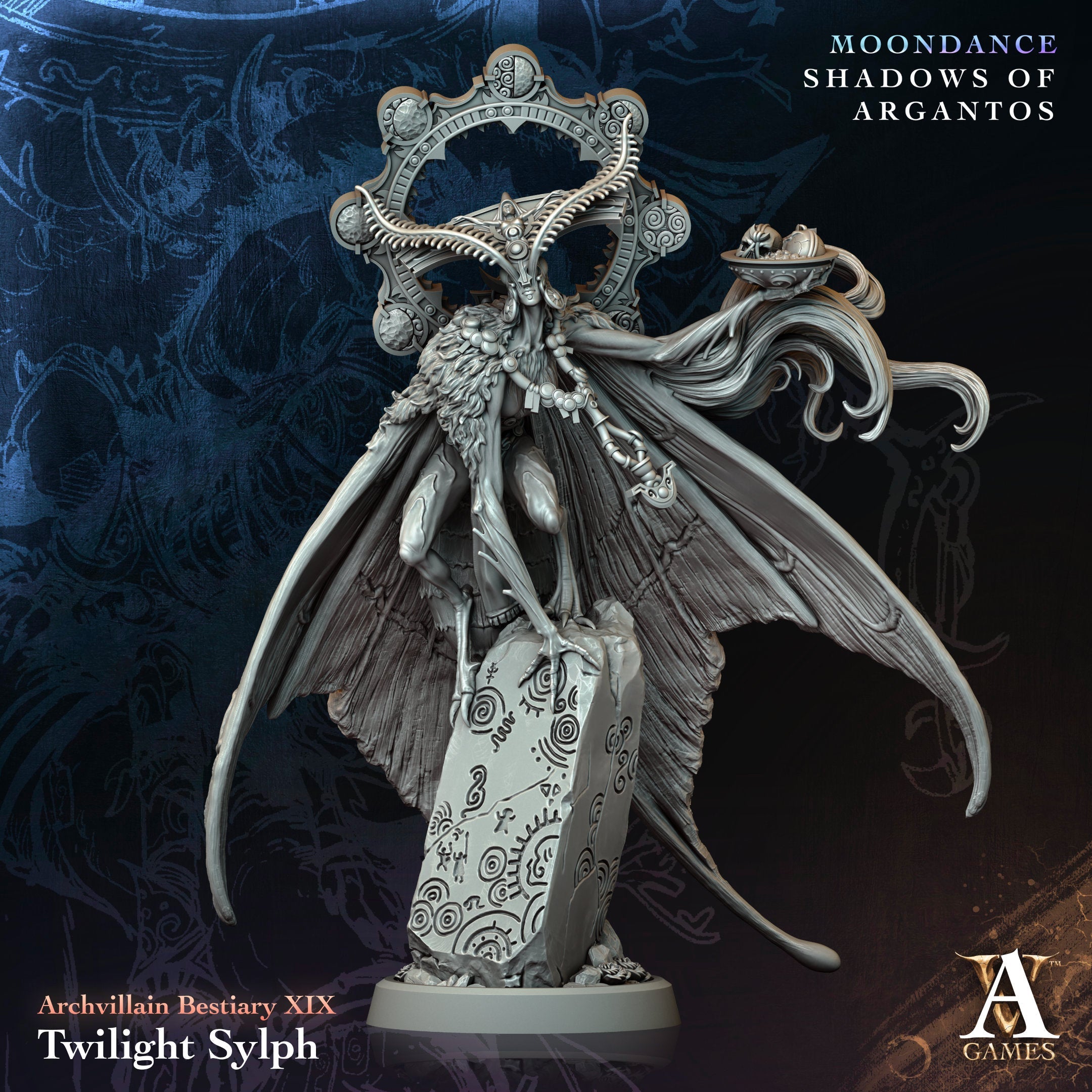 3D Printed Archvillain Games Twilight Sylph Archvillain Bestiary Vol XLV 28 32mm D&D (Online Only)