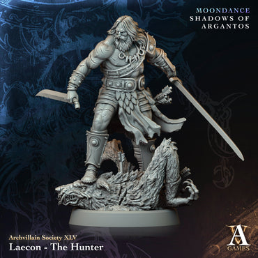 3D Printed Archvillain Games Laecon The Hunter Archvillain Society Vol ΧIX 28 32mm D&D (Online Only)