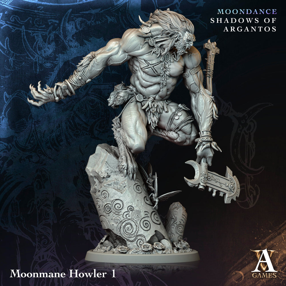 3D Printed Archvillain Games Moonmane Howler Moondance - Shadows of Argantos 28 32mm D&D (Online Only)