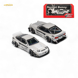 MicroTurbo Custom 180SX - Pandem Rocket Bunny White 1:64 (ONLINE ORDER ONLY)