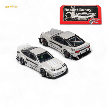 MicroTurbo Custom 180SX - Pandem Rocket Bunny White 1:64 (ONLINE ORDER ONLY)