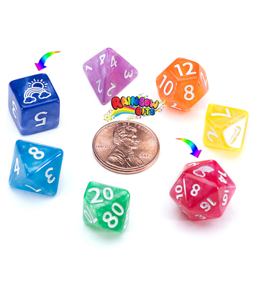 12mm Mighty Tiny Dice Set (7 Dice) (ONLINE ORDER ONLY)