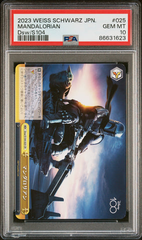2023 WEISS SCHWARZ JAPANESE DISNEY 100 MANDALORIAN Dsw/S104 25 PSA 10 (Online Order Only)