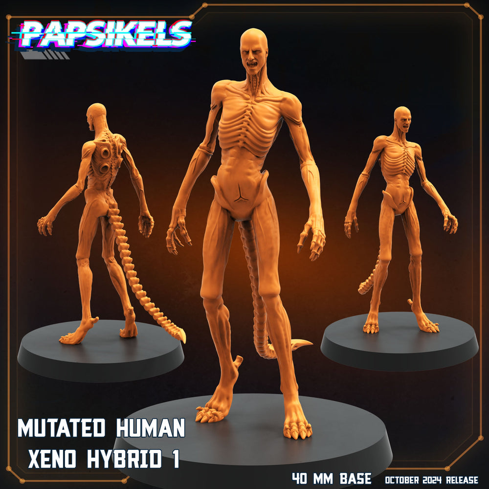 3D Printed Papsikels Mutated Human Xeno Hybrid Set October 2024 SciFi 28mm 32mm (Online Only)