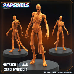 3D Printed Papsikels Mutated Human Xeno Hybrid Set October 2024 SciFi 28mm 32mm (Online Only)