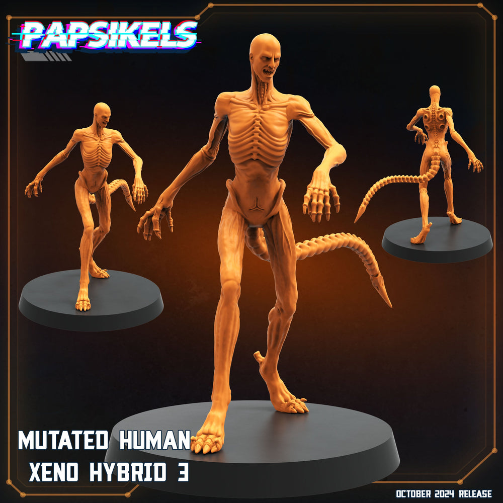 3D Printed Papsikels Mutated Human Xeno Hybrid Set October 2024 SciFi 28mm 32mm (Online Only)