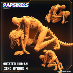3D Printed Papsikels Mutated Human Xeno Hybrid Set October 2024 SciFi 28mm 32mm (Online Only)