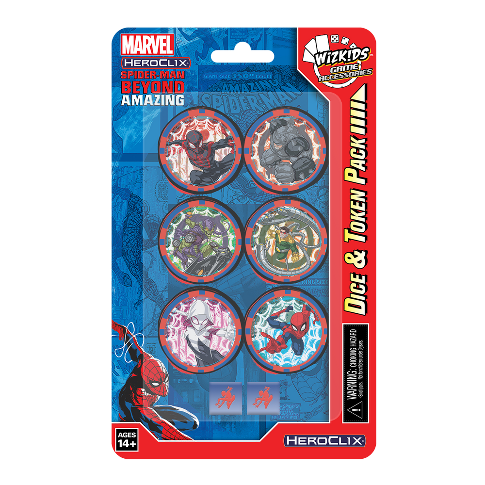 HeroClix: Marvel - Spider-Man Beyond Amazing - Dice & Token Pack (ONLINE ORDER ONLY)