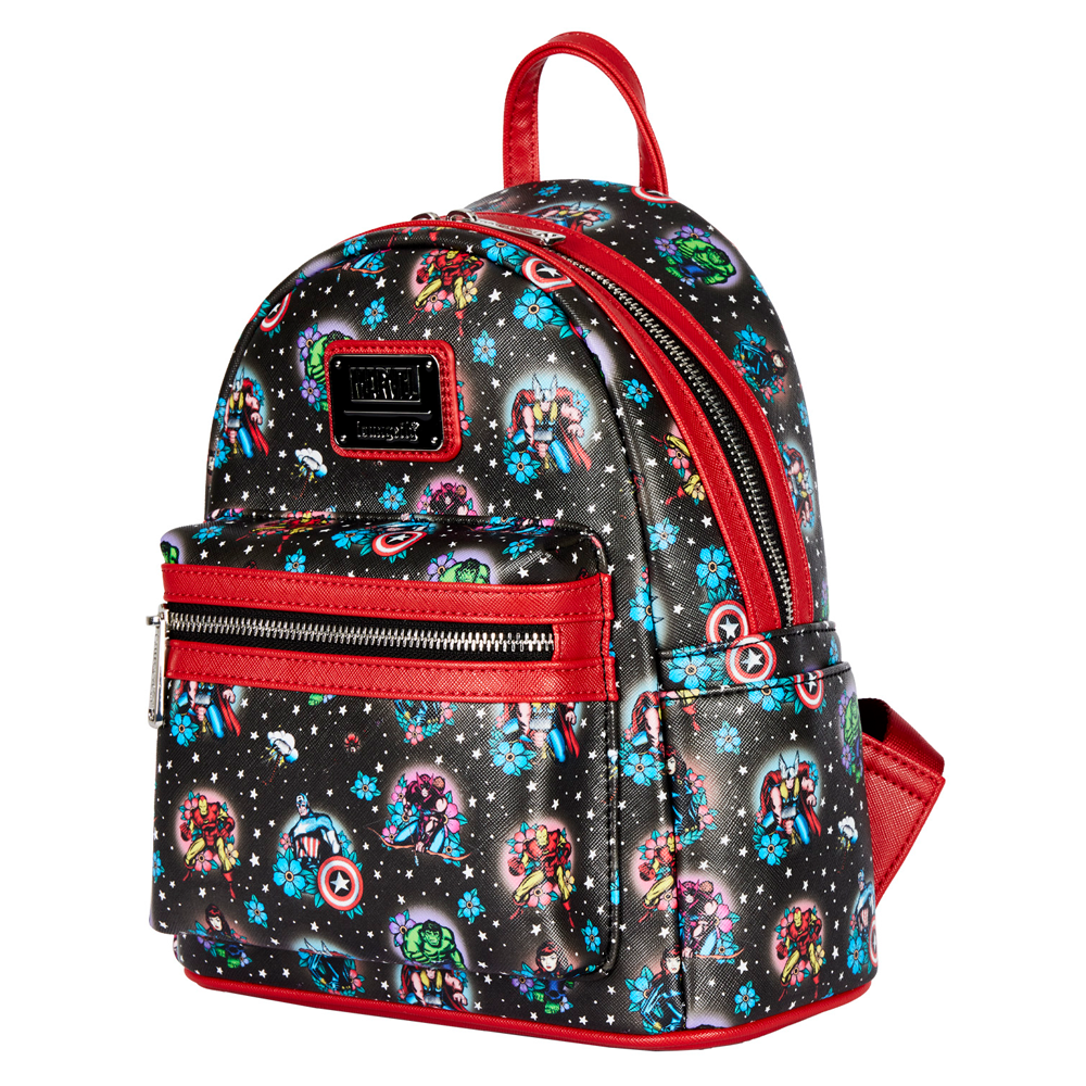 Loungefly: Marvel - Avengers Tattoo Mini Backpack (ONLINE ORDER ONLY)