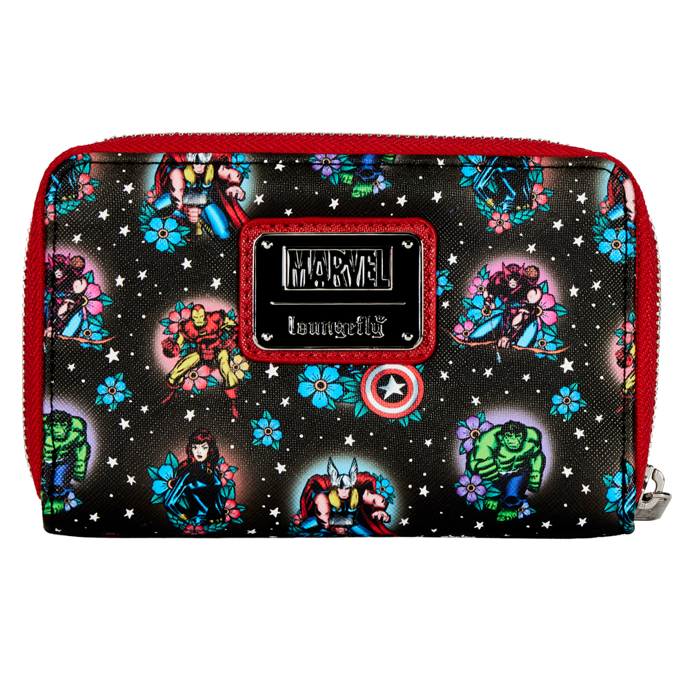 Loungefly: Marvel - Avengers Tattoo Zip Around Wallet (ONLINE ORDER ONLY)