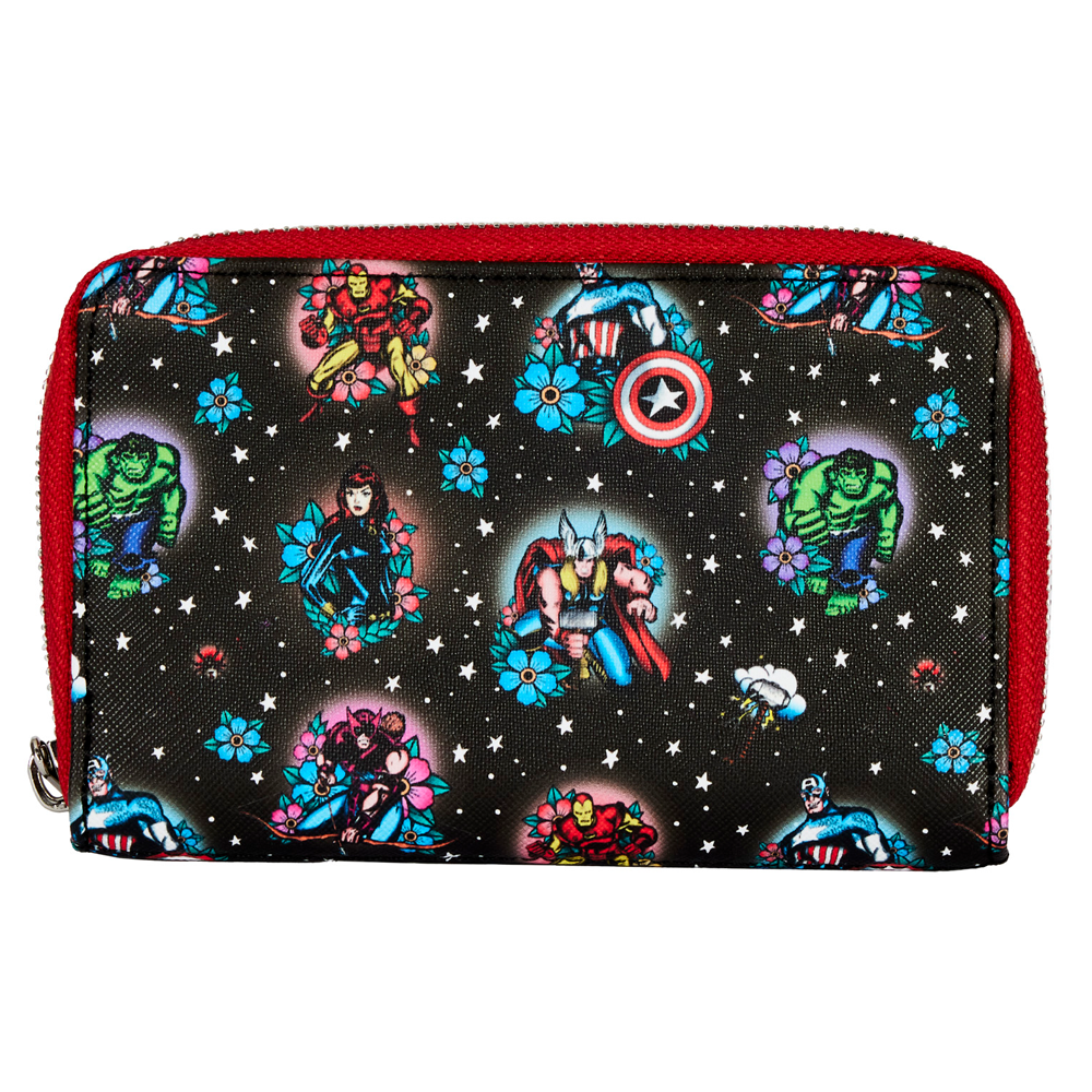 Loungefly: Marvel - Avengers Tattoo Zip Around Wallet (ONLINE ORDER ONLY)
