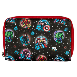 Loungefly: Marvel - Avengers Tattoo Zip Around Wallet (ONLINE ORDER ONLY)