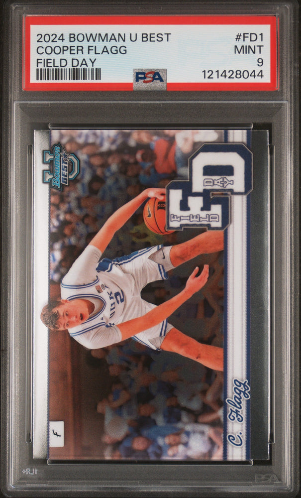 Graded 2024 Topps Bowman U Best Cooper Flagg #FD1 Field Day Rookie RC Basketball Card PSA 9 Mint (ONLINE ORDER ONLY)
