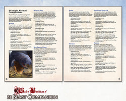 Baby Bestiary: Beast Companion Guide (5th Edition)