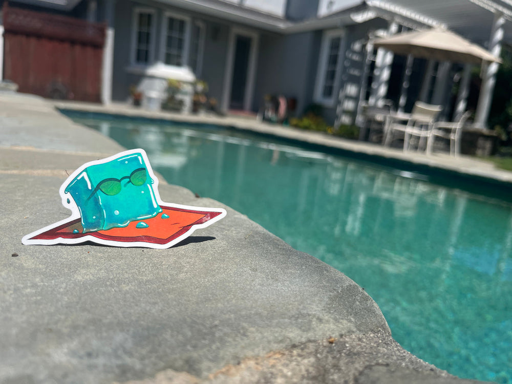 Metal Weave Games: Summer Cube Sticker (ONLINE ORDER ONLY)