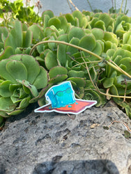 Metal Weave Games: Summer Cube Sticker (ONLINE ORDER ONLY)