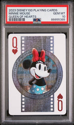 2023 DISNEY 100 PLAYING CARDS MINNIE MOUSE QUEEN OF HEARTS PSA 10 (Online Order Only)