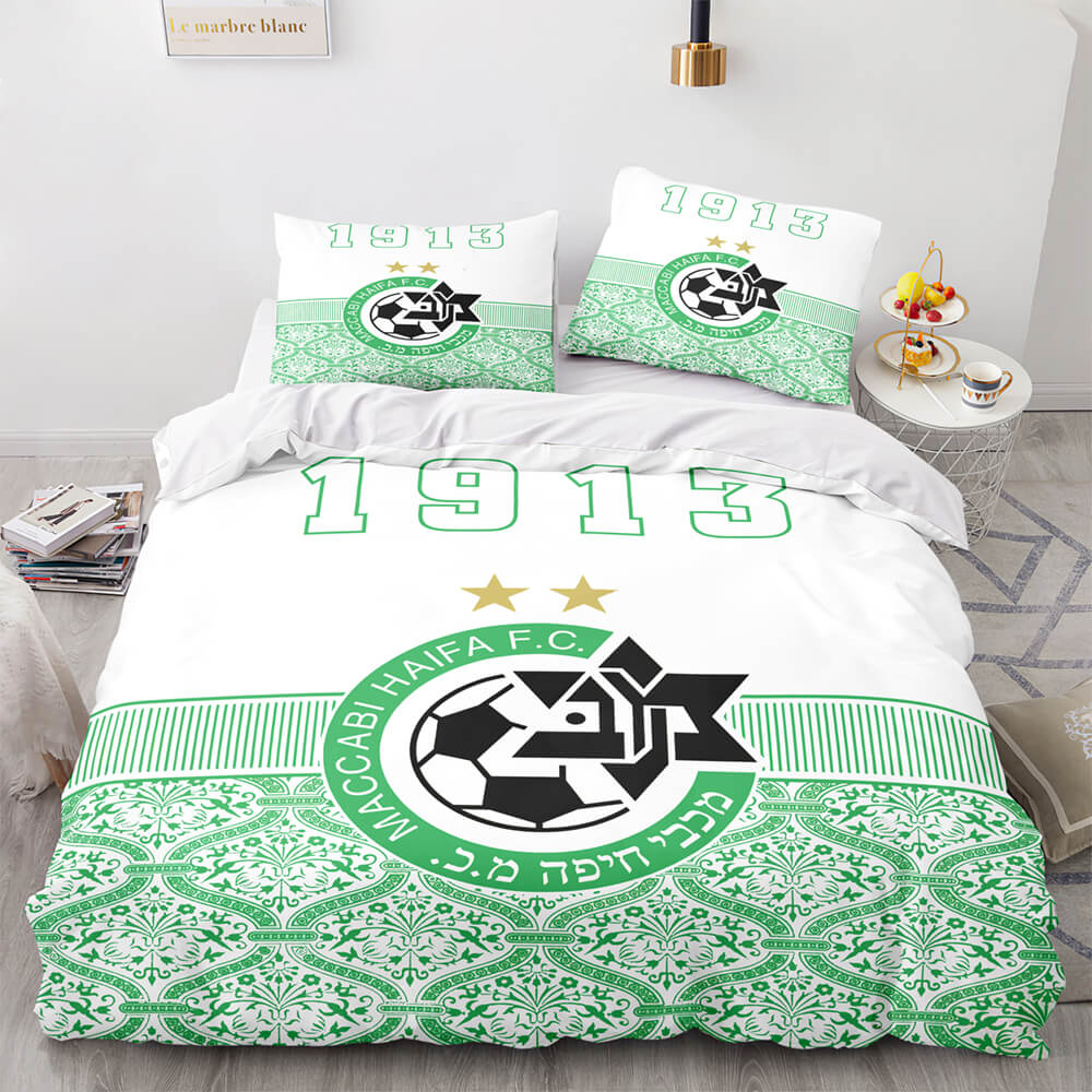 Maccabi Haifa F.C. Bedding Set Quilt Duvet Cover Throw Bedding Sets (Online Order Only)