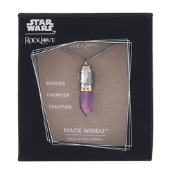 Star Wars X RockLove Mace Windu Kyber Crystal Necklace (ONLINE ORDER ONLY)