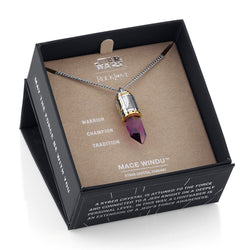 Star Wars X RockLove Mace Windu Kyber Crystal Necklace (ONLINE ORDER ONLY)