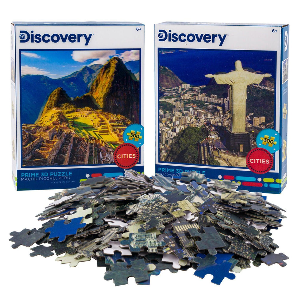 Machu Picchu & Rio Set of 2 300 Piece Lenticular Jigsaw Puzzles Prime 3D (ONLINE ORDER ONLY)