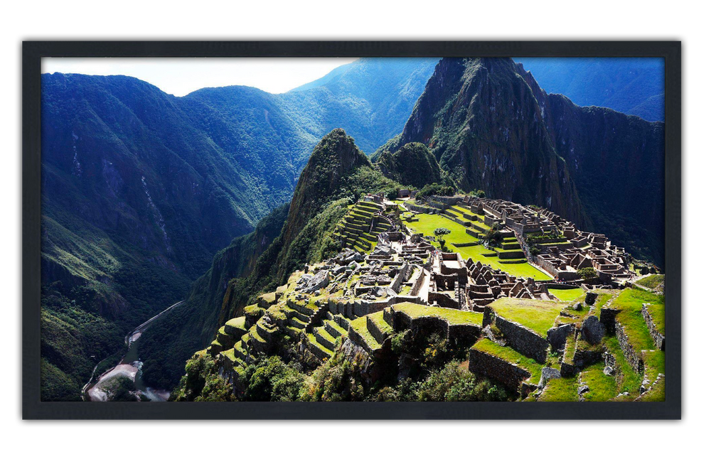 Professionally Framed Ancient City of Machu Picchu Peru Skyline High-Resolution Panoramic Photo 12x22 Wall Art (ONLINE ORDER ONLY)