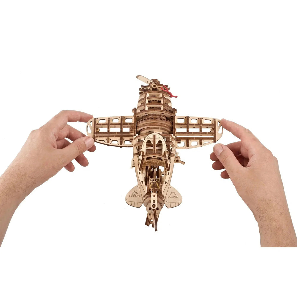 Mad Hornet Airplane 3D Wood Model Kit UGEARS (ONLINE ORDER ONLY)