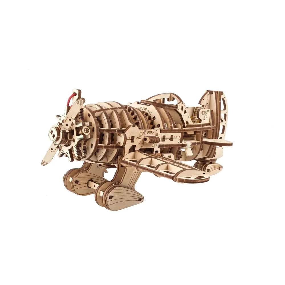 Mad Hornet Airplane 3D Wood Model Kit UGEARS (ONLINE ORDER ONLY)