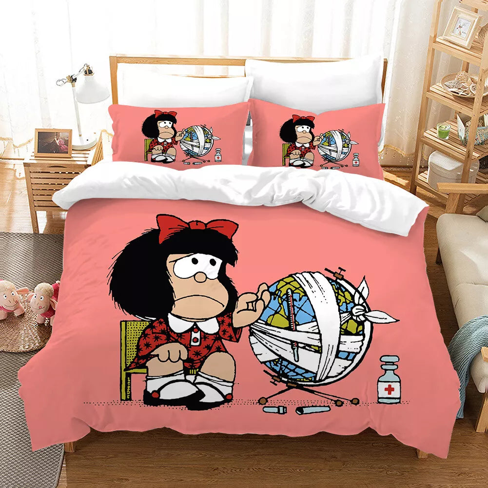 Mafalda Bedding Set Pattern Quilt Cover Without Filler (Online Order Only)