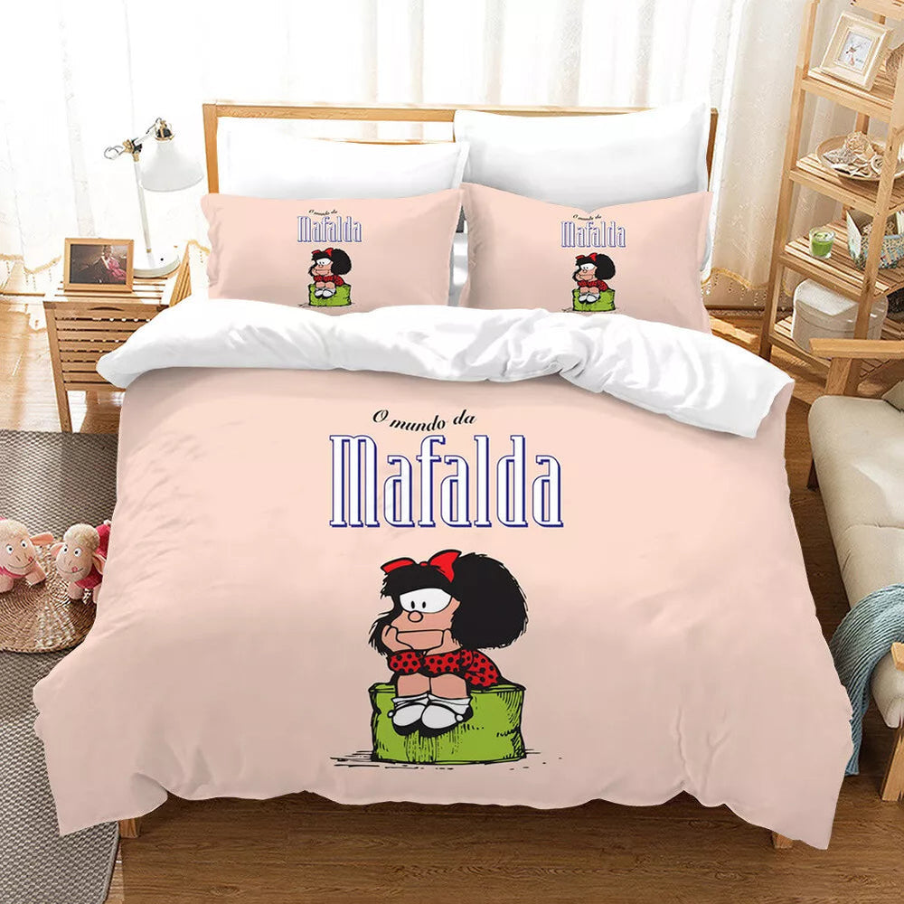 Mafalda Bedding Set Pattern Quilt Cover Without Filler (Online Order Only)